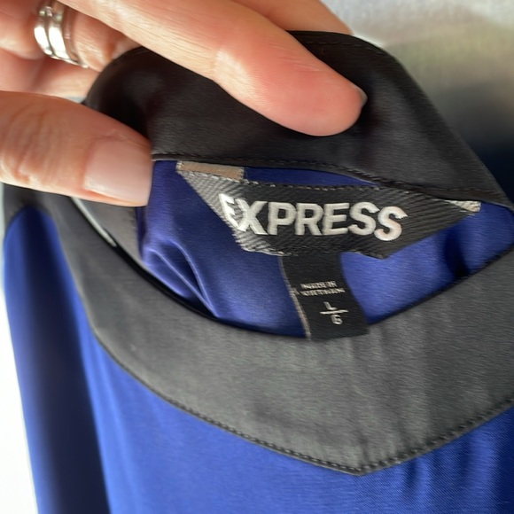 Express Royal Blue and Black Cami - Picture 2 of 5